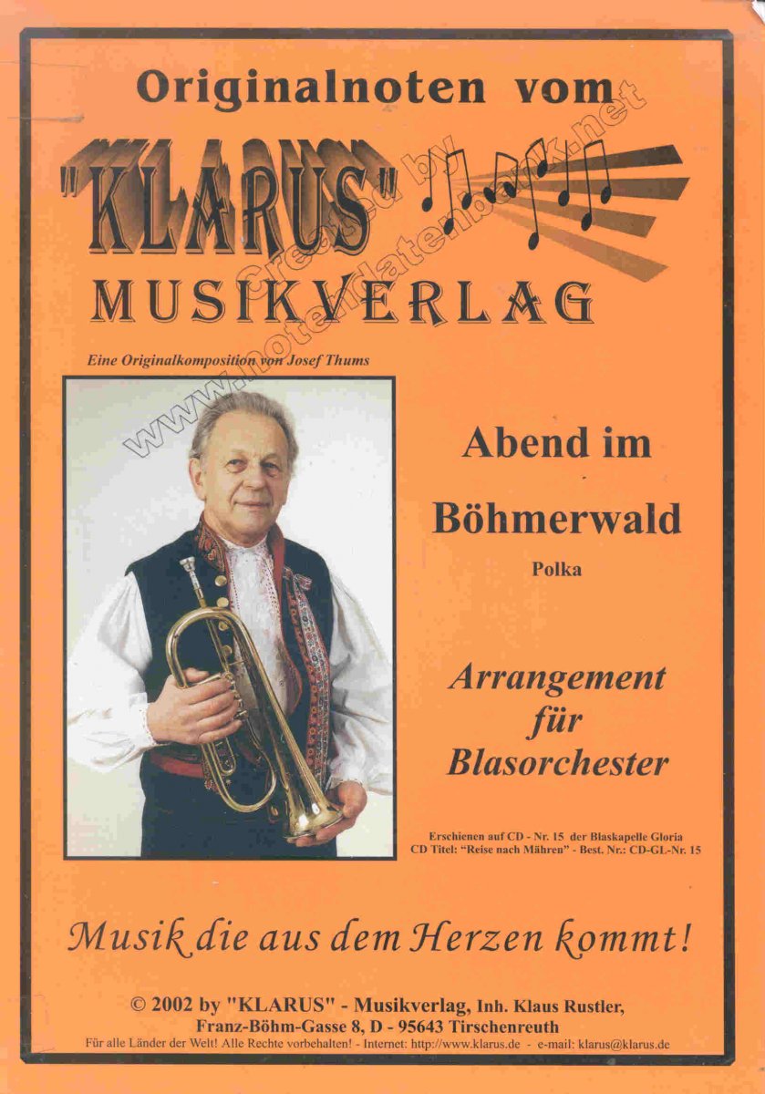 Abend im B�hmerwald (Vecerni Sumavou) - click here