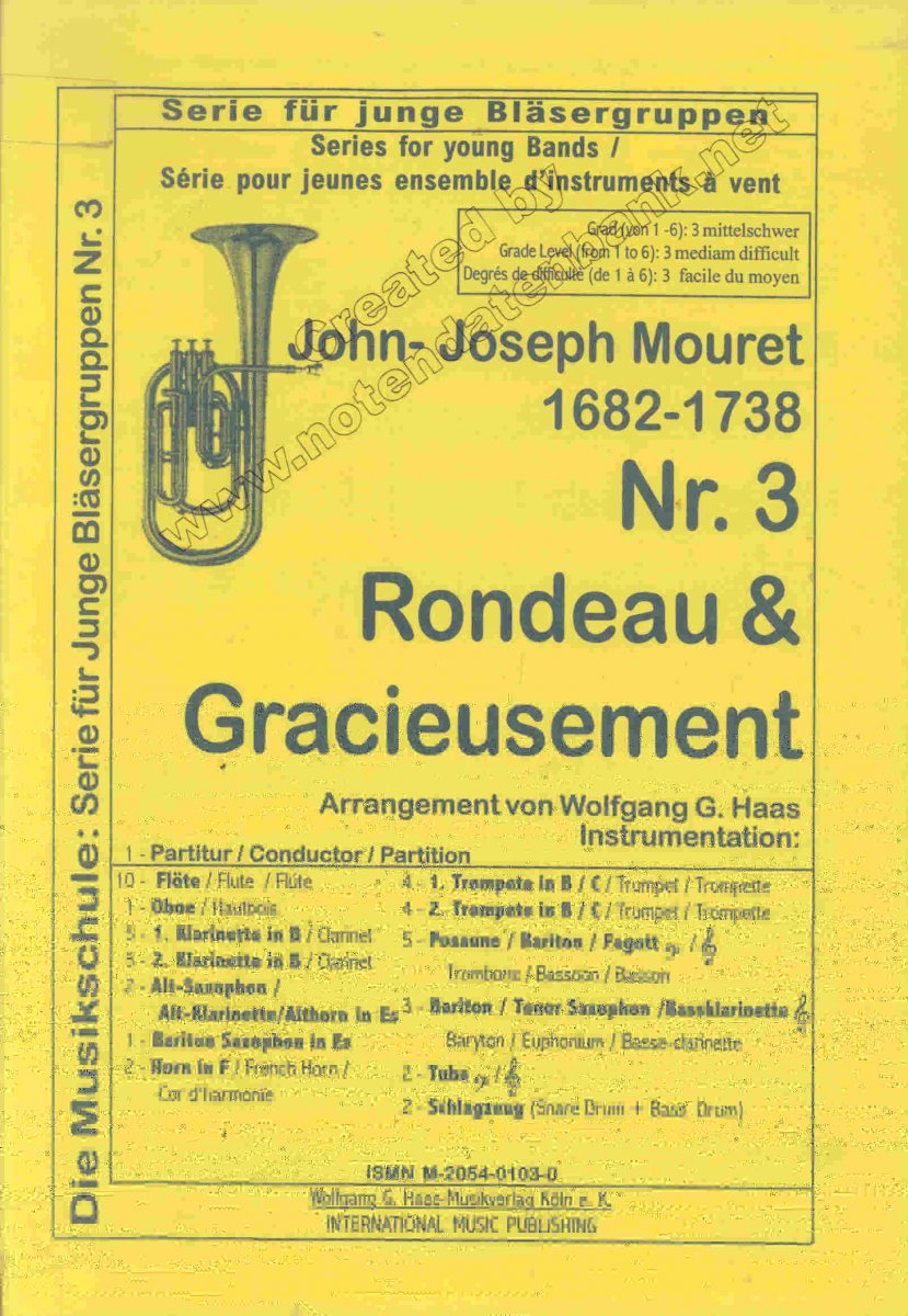 Rondeau et Gracieuse (from 'Suites de Symphonies / Premiere Suite de Fanfares') - click here