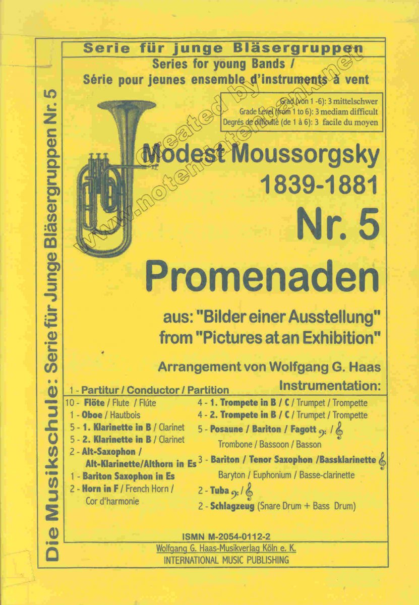 Promenaden aus 'Bilder einer Ausstellung', Die - click here