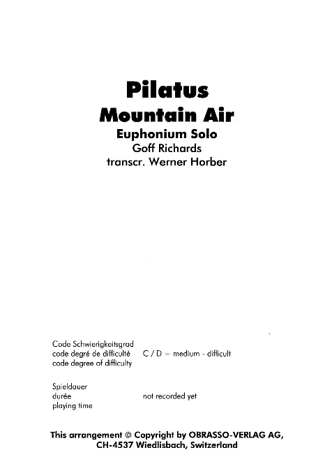 Pilatus (Mountain Air) - click here