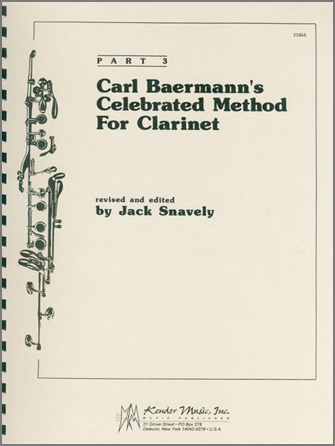 Carl Baermann's Celebrated Method For Clarinet #3 - click here