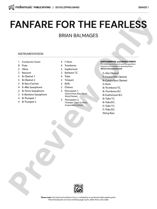 Fanfare for the Fearless - click here