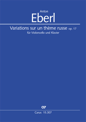 Variations sur un thème russe für Violoncello und Klavier - click here Variations sur un thème russe für Violoncello und Klavier - click here