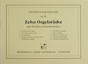 10 Orgelst�cke nach Melodien von Kirchenliedern - click here