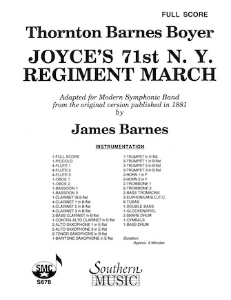 Joyce's 71st N.Y. Regiment March - click here