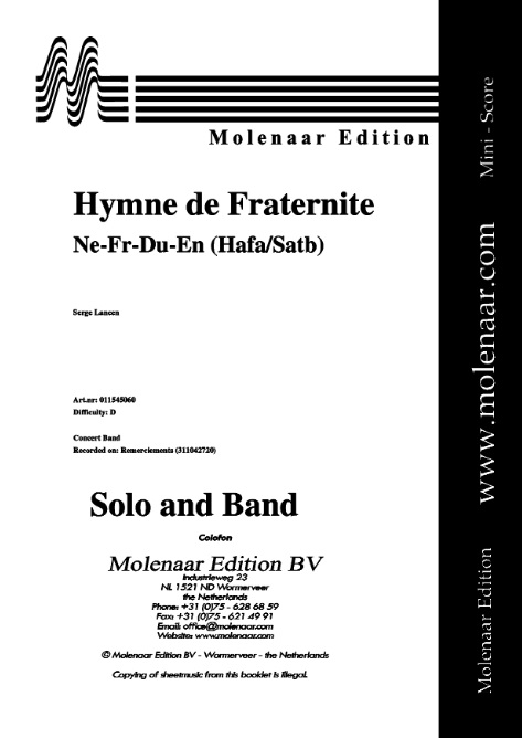 Hymne de Fraternite - click here