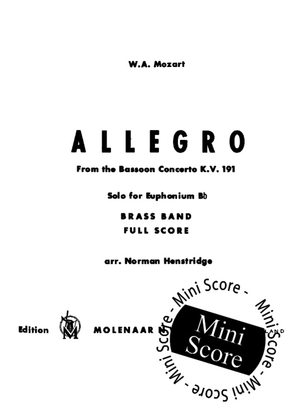 Allegro / Bassoon Concerto - click here