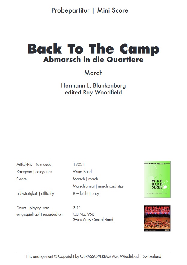 Back to the Camp (Abmarsch in die Quartiere) - click here