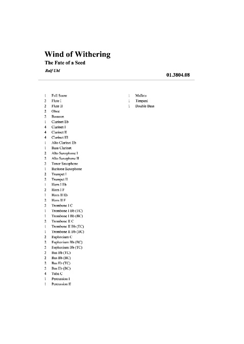 Wind of Withering (The Fate of a Seed) - click here