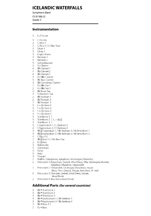 Icelandic Waterfalls (Symphony #1) - click here