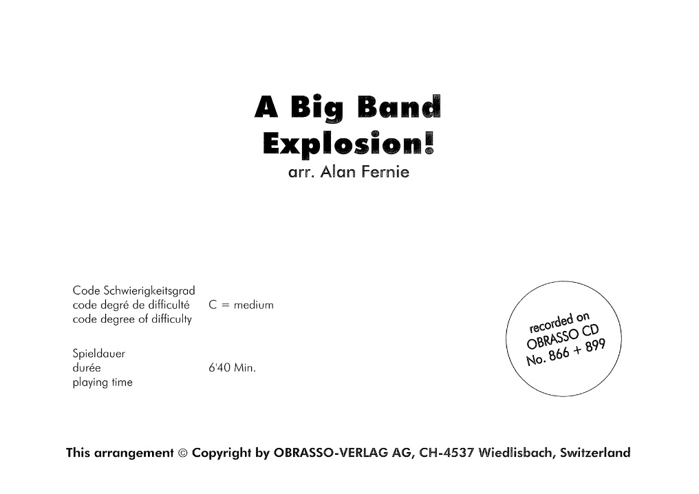 A Big Band Explosion - click here