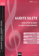 Audite silete (Now listen, be quiet / Ja, höret und schweiget) - click here Audite silete (Now listen, be quiet / Ja, höret und schweiget) - click here