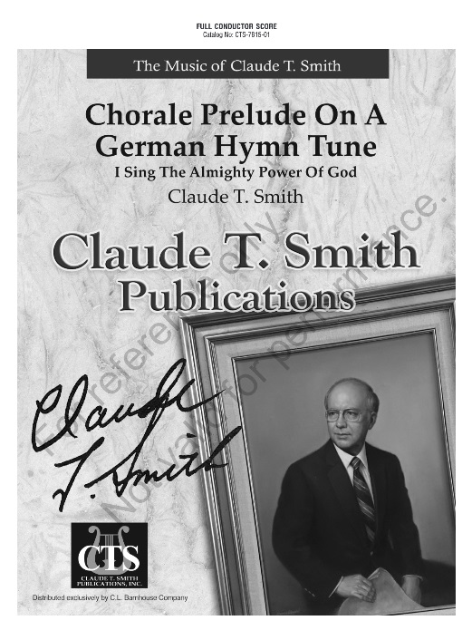 Chorale Prelude on a German Hymn Tune (I Sing The Almighty Power Of God) - click here