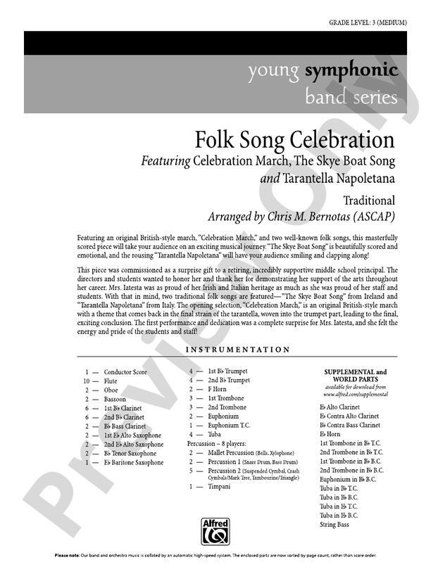Folk Song Celebration - click here
