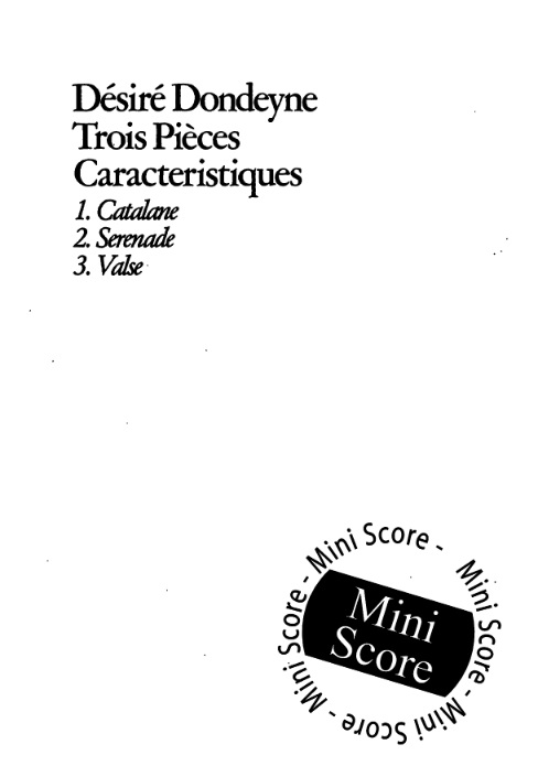 Trois Pieces Caracteristiques - click here