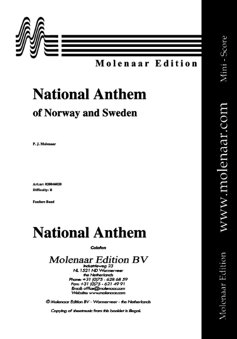 National Anthem of Norway and Sweden (Volkslied Noorwegen en Zweden) - click here