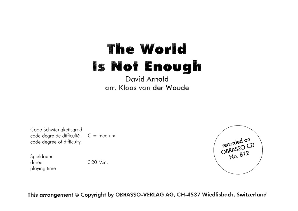 World Is Not Enough, The - click here