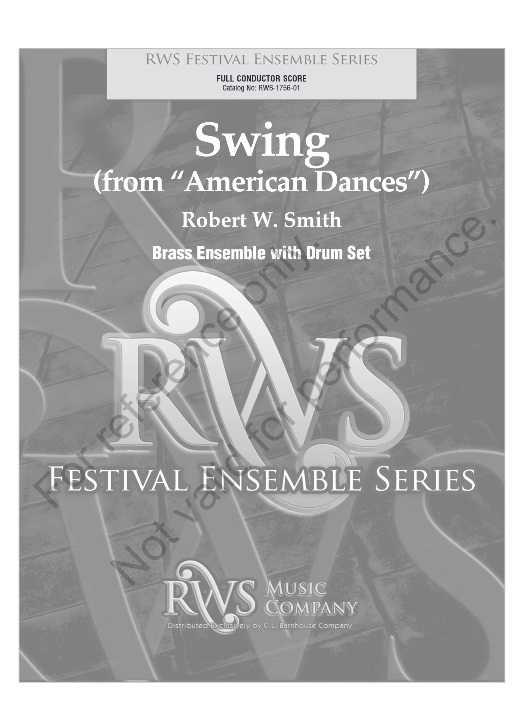 Swing (Mvt. 3 from American Dances) - click here