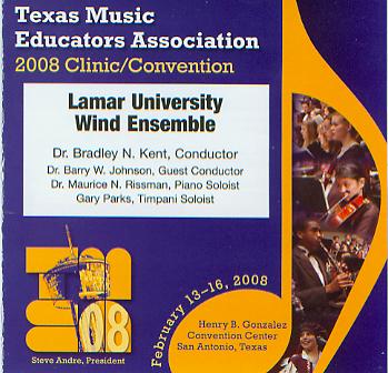 2008 Texas Music Educators Association: Lamar University Wind Ensemble - click here