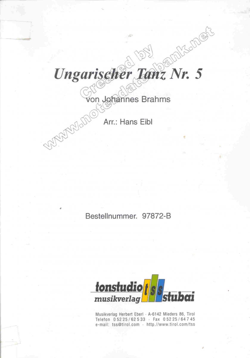 Ungarischer Tanz #5 - click here