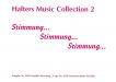 Halters Music Collection #2: Stimmung, Stimmung, Stimmung - click here Halters Music Collection #2: Stimmung, Stimmung, Stimmung - click here
