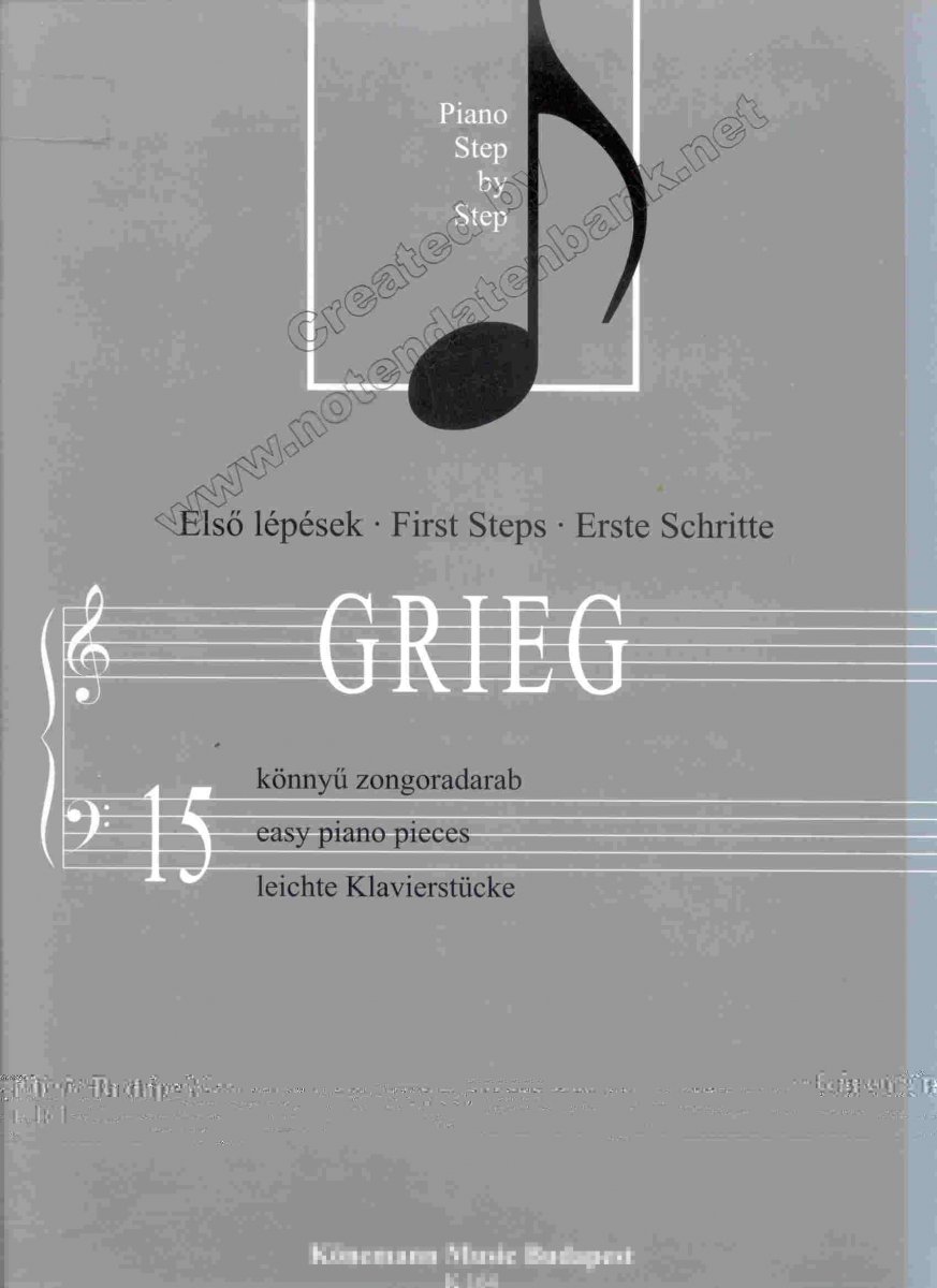 15 leichte Klavierst�cke / 15 easy piano pieces / 15 k�nny� zongoradarab - click here
