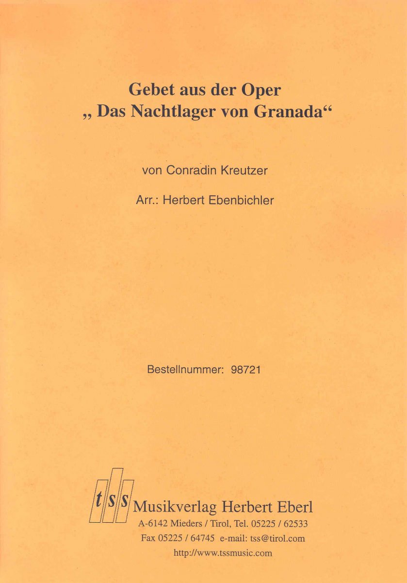 Gebet aus der Oper 'Das Nachtlager von Granada' - click here