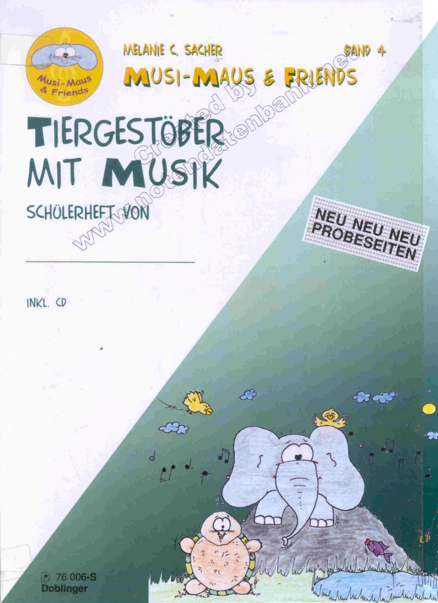 Musi-Maus and Friends #4: Tiergest�ber mit Musik (Sch�lerheft) - click here