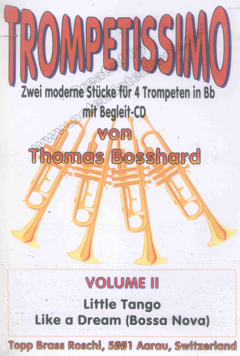 Trompetissimo #2: 2 moderne Stücke für 4 Trompeten - click here Trompetissimo #2: 2 moderne Stücke für 4 Trompeten - click here