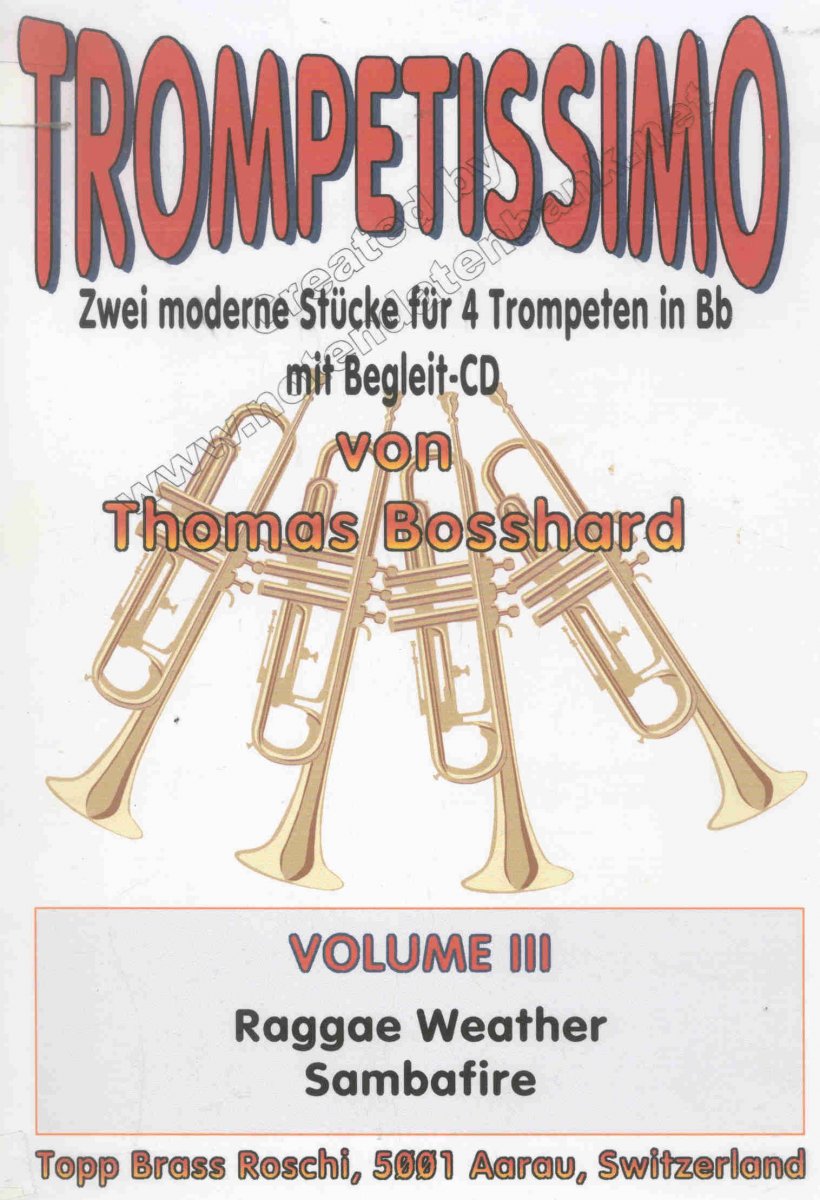 Trompetissimo #3: 2 moderne Stücke für 4 Trompeten - click here Trompetissimo #3: 2 moderne Stücke für 4 Trompeten - click here