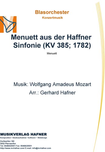 Menuett aus der Haffner Sinfonie (1782) - click here