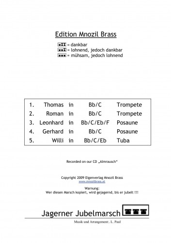 Jagerner Jubelmarsch - click here