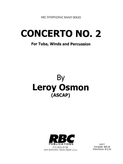 Concerto #2 for Tuba, Winds and Percussion - click here