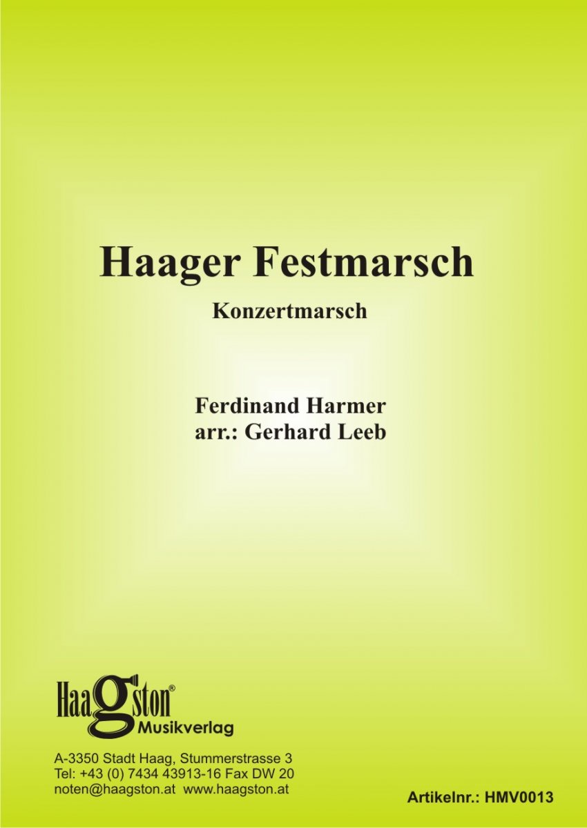 Haager Festmarsch - click here Haager Festmarsch - click here