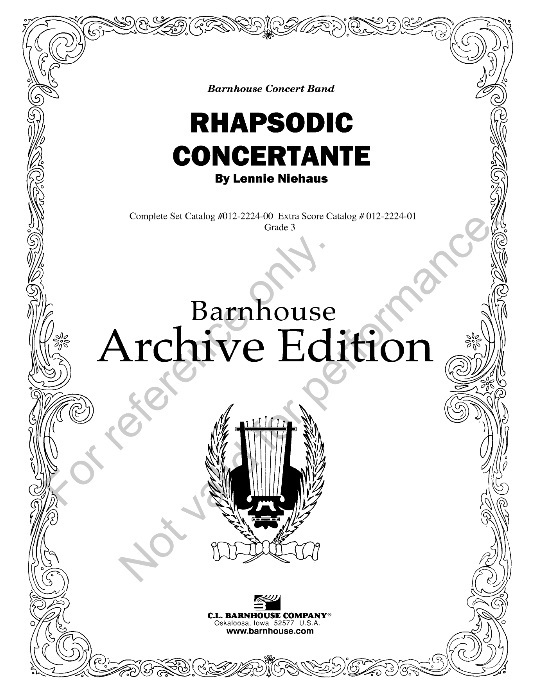 Rhapsodic Concertante - click here