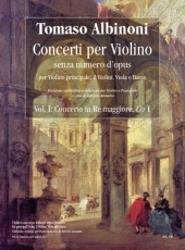 Violin Concertos without Opus Number for principal Violin, 2 Violins, Viola and Basso. Vol. 1: Concerto in D major, Co 1 - click here