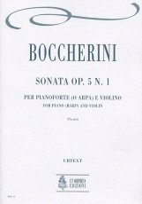 Sonata Op. 5 No. 1 for Piano (Harp) and Violin - click here