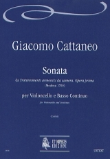 Sonata from �Trattenimenti armonici da camera�. Opera prima for Violoncello and Continuo - click here