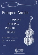 Daphne, Panopea, Pholoe, Dione. 4 Sonatinas  for 3 Viols - click here