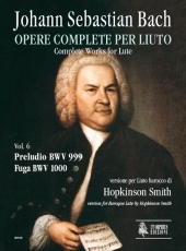 Complete Works for Lute. #6: Prelude BWV 999 - Fugue BWV 1000. Baroque Lute version - click here