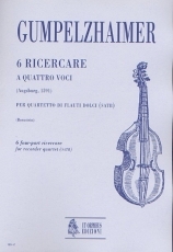 6 four-part Ricercare for Recorder Quartet - click here 6 four-part Ricercare for Recorder Quartet - click here