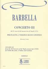 Concerto No.3 from the 24 Concertos in the Naples manuscript (1725) - click here