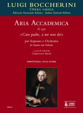Aria accademica G 552 Caro padre, a me non dei for Soprano and Orchestra - click here