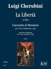 La Libert� (a Nice). Canzonetta by Metastasio for 2 Voices and Piano or Harp - click here