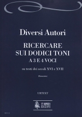 Ricercare sui dodici toni a tre e quattro voci su testi dei secoli XVI e XVII - click here