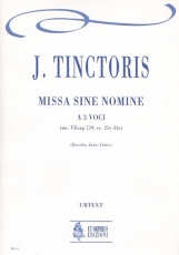 Missa sine nomine No. 1 for 3 Voices - click here Missa sine nomine No. 1 for 3 Voices - click here