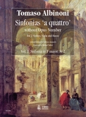 Sinfonias 'a quattro'without Opus number for 2 Violins, Viola and Basso. Vol. 1: Sinfonia in F major, Si 2. - click here