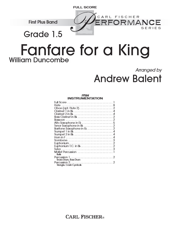 Fanfare for a King - click here