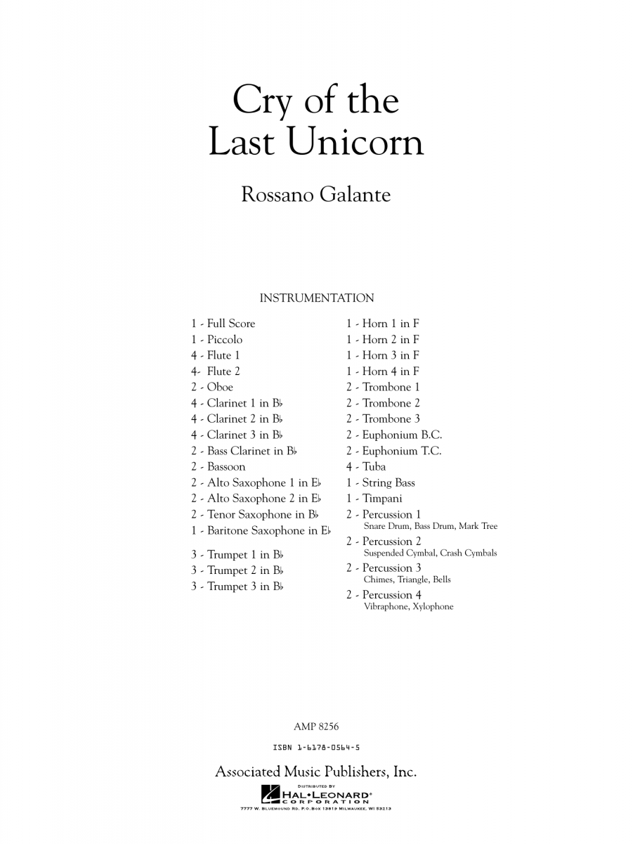 Cry of the Last Unicorn - click here