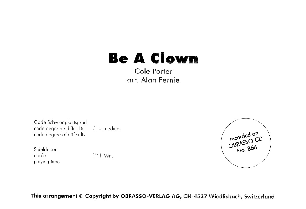 Be a Clown - click here